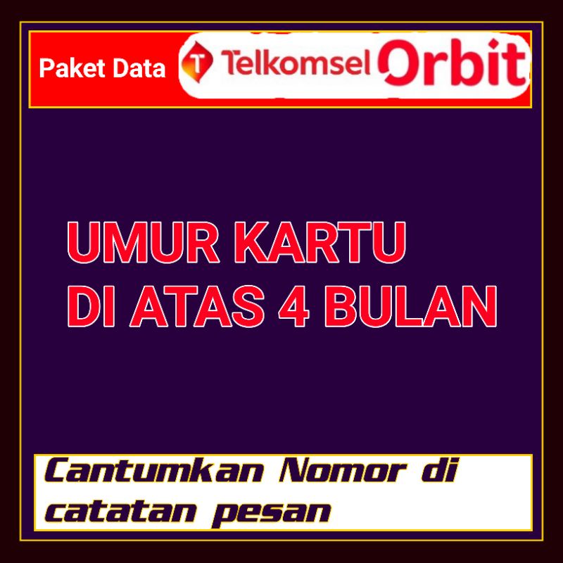 KUOTA ORBIT PAKET DATA ORBIT