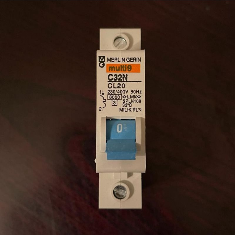 MCB MG Biru 20A 1 Phase 20 Ampere Merlin Gerin CL20