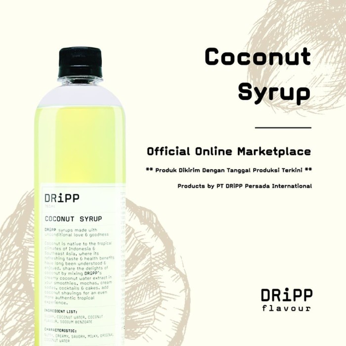

DRIPP COCONUT SYRUP