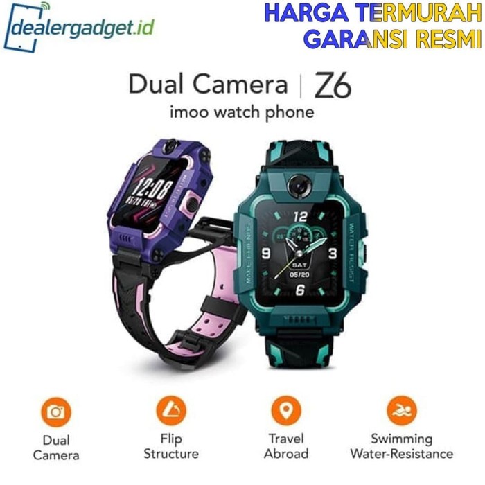 IMOO SMARTWATCH Z6 JAM TANGAN ANAK IMOO Z6 FROZEN EDITION / HIJAU UNGU