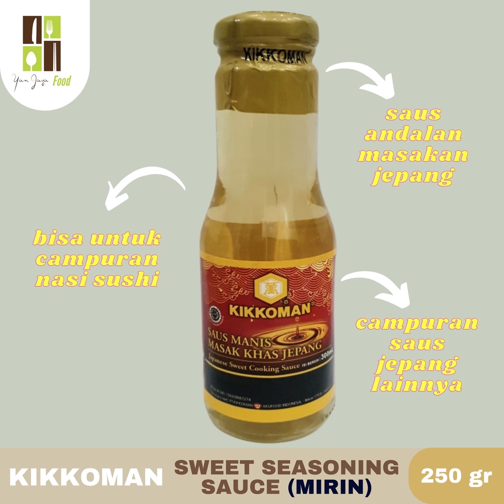Kikkoman Sweet Seasoning Sauce Halal Cuka Sushi Mirin [250g]