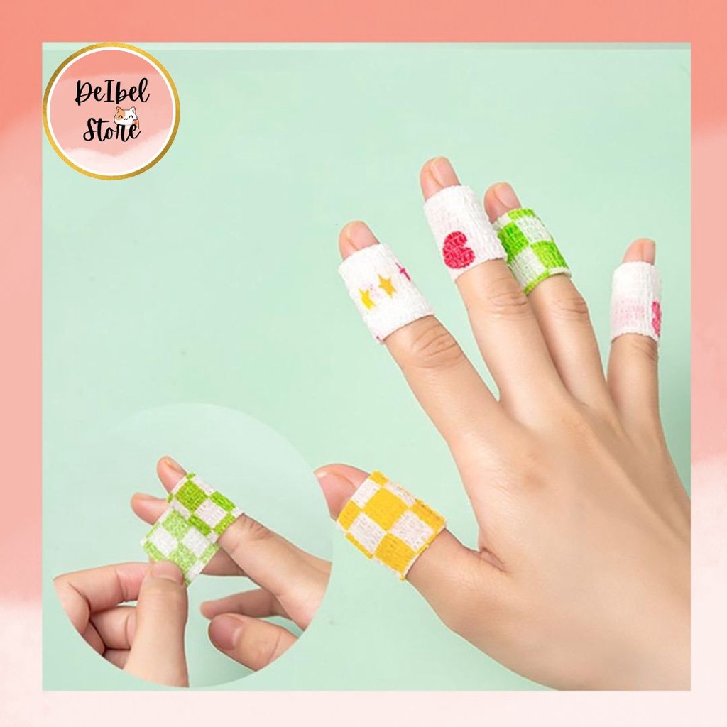 

PAKET 2 ROLL Finger Protector Tape 1 Set isi 2 Anti Lecet Pelindung Jari Alat Bantu Menulis OWL Cute Bandage