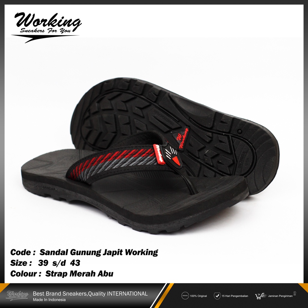 Sandal Japit Gunung Pria Working Size 39-43