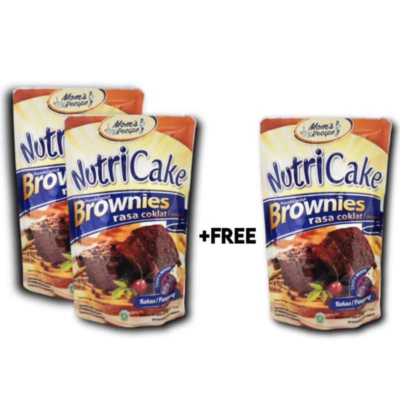 

NutriCake Brownies Coklat [ BUY 2 - GET 1] @230gr