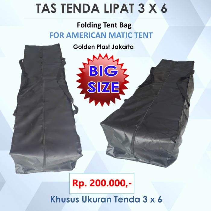Tas Tenda Lipat 3x6/Folding Tent Bag AMERICAN MATIC