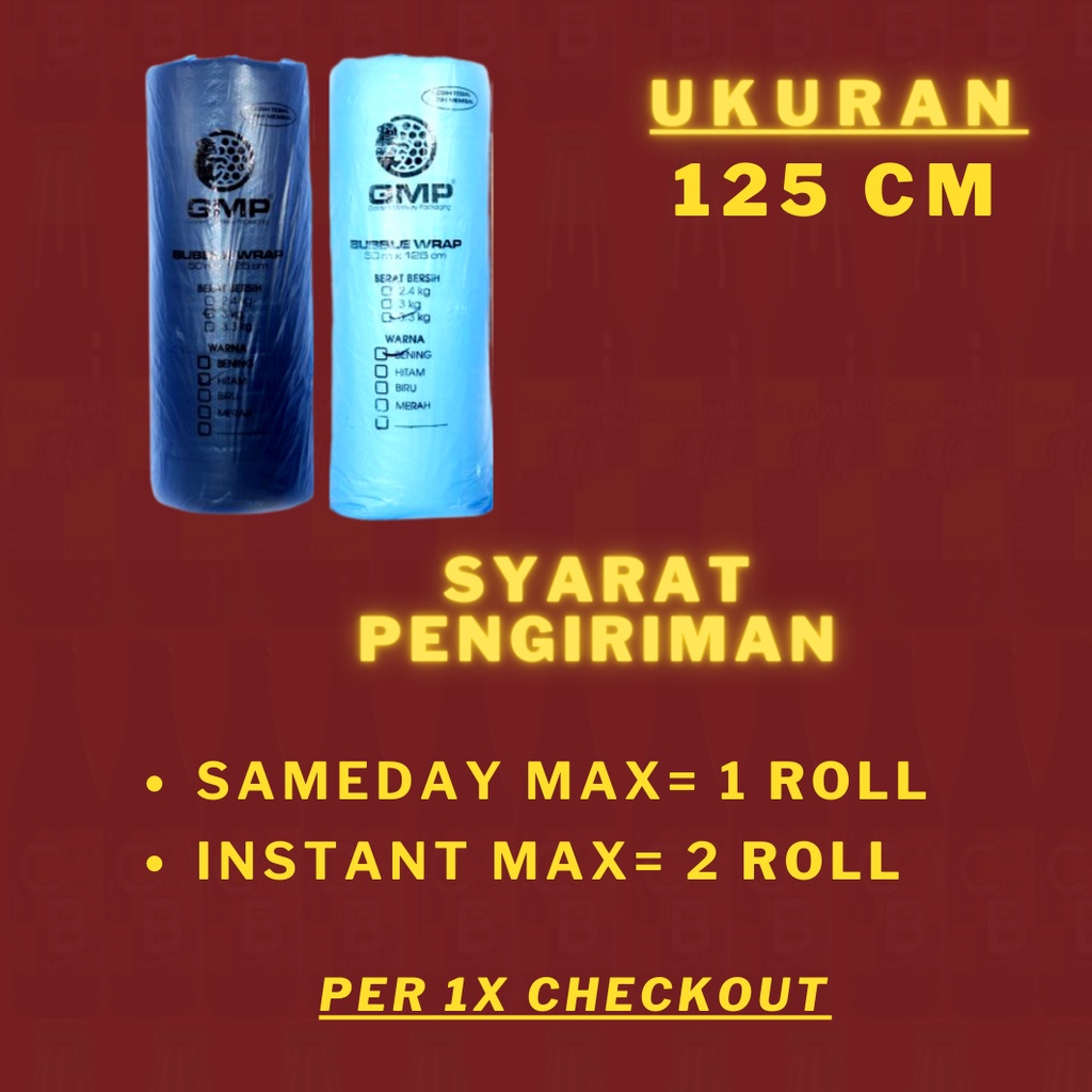 

Bubble Wrap Premium 125 CM x 50 METER Tebal & Kuat