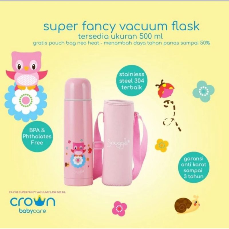 Fancy Vacuum Flask 500ml - Termos by Crown Babycare