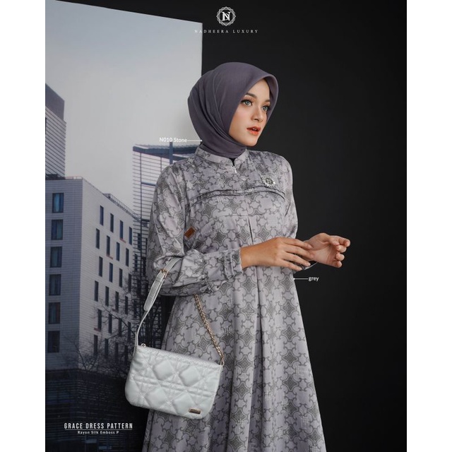 GRACE DRESS PATERN BY NADHEERA LUXURY | GAMIS NADHEERA TERBARU DAN KEKINIAN