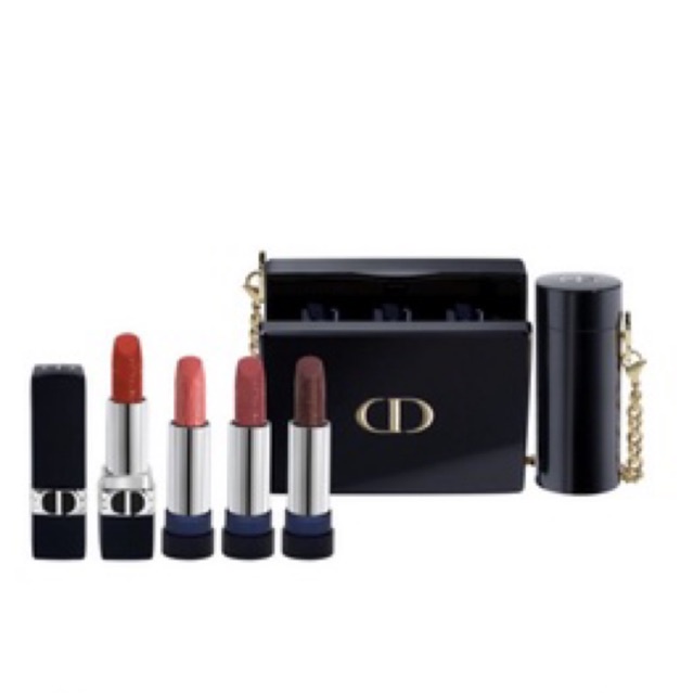 D.I.O.R - Rouge Di or Minaudiere - D.I.O.R Holiday Lipstick Gift set dior gift set ready stock limit