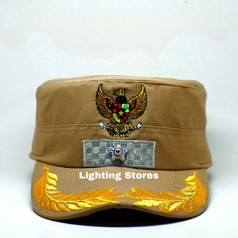 TOPI KOMANDO LURAH - TOPI KOMANDO KEPALA DESA - TOPI KOMANDO KADES - HITAM & BOSKHAKI