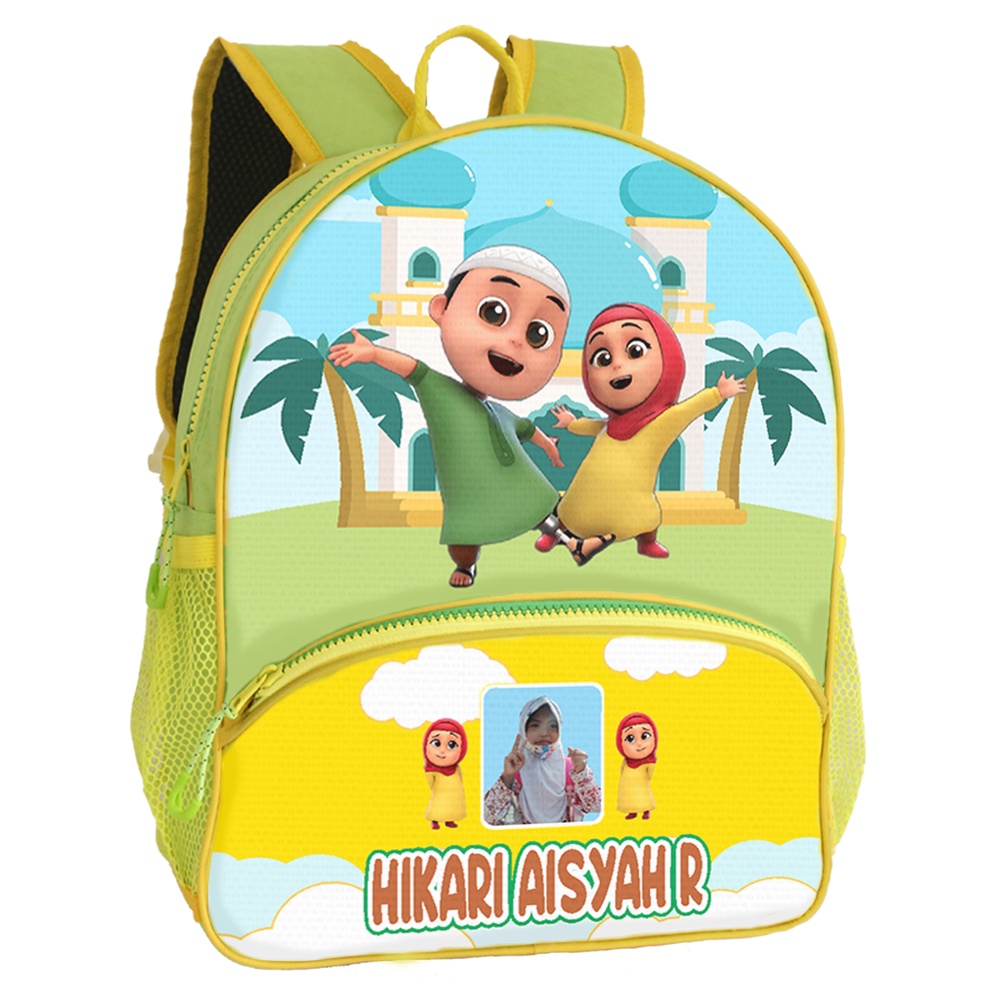 Tas Ransel Anak Custom NAMA dan FOTO ~ NUSA RARA - 1 HARI JADI