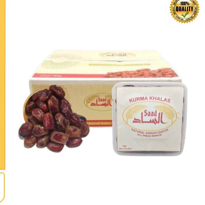 

Sale[KF7]-Kurma Khalas 1kg / Kurma Khalas / Kholas / kurma Al Saad / Kurma Date Crown / Oleh oleh / haji