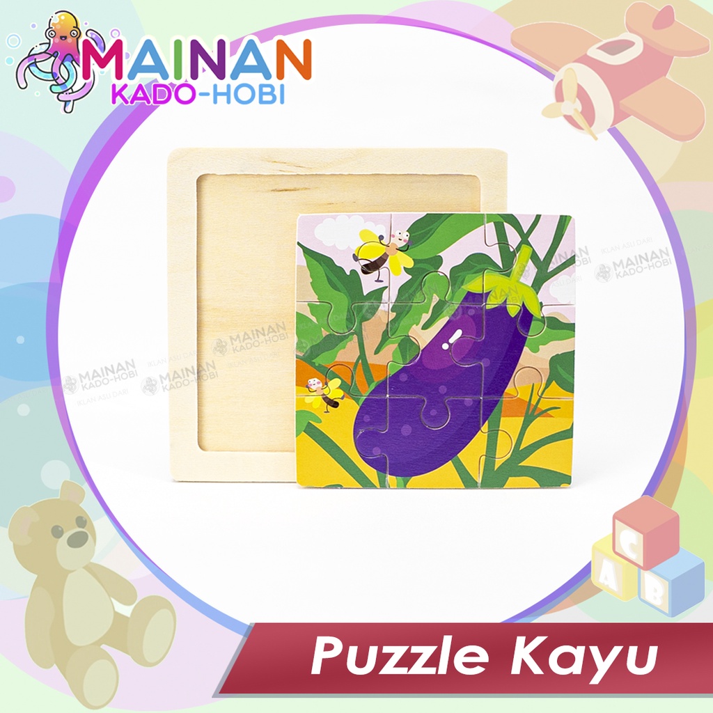 MAINAN MONTESSORI ANAK PUZZLE KAYU WOODEN BLOCK