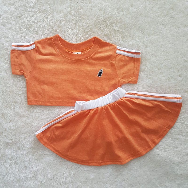 Baju Bayi Bottle milk skirt set