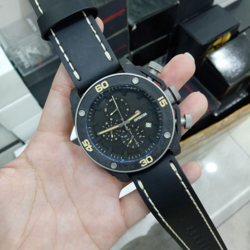 JAM TANGAN EXPEDITION 6710 | E6710 LEATHER ORIGINAL