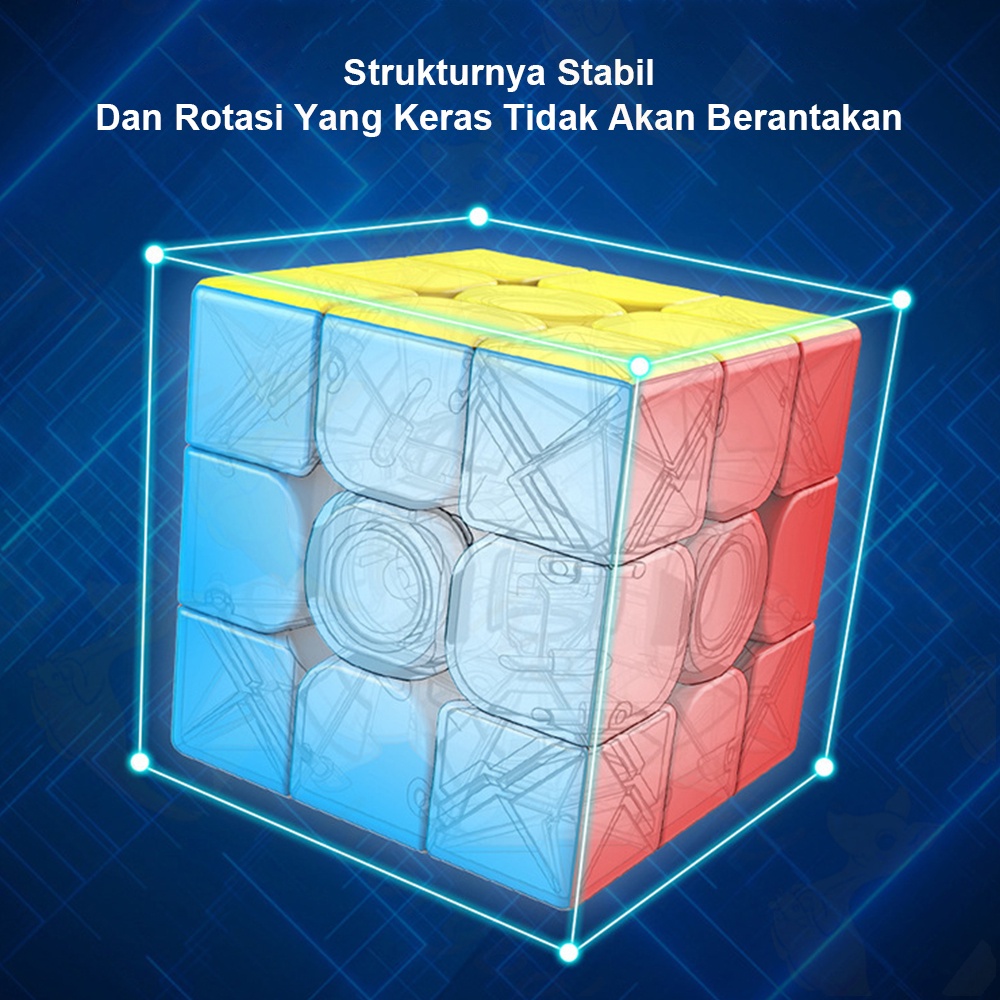 Ivorybaby Rubik 3x3 moyu meilong Kubus Ajaib Magic rubik cube Speed cube