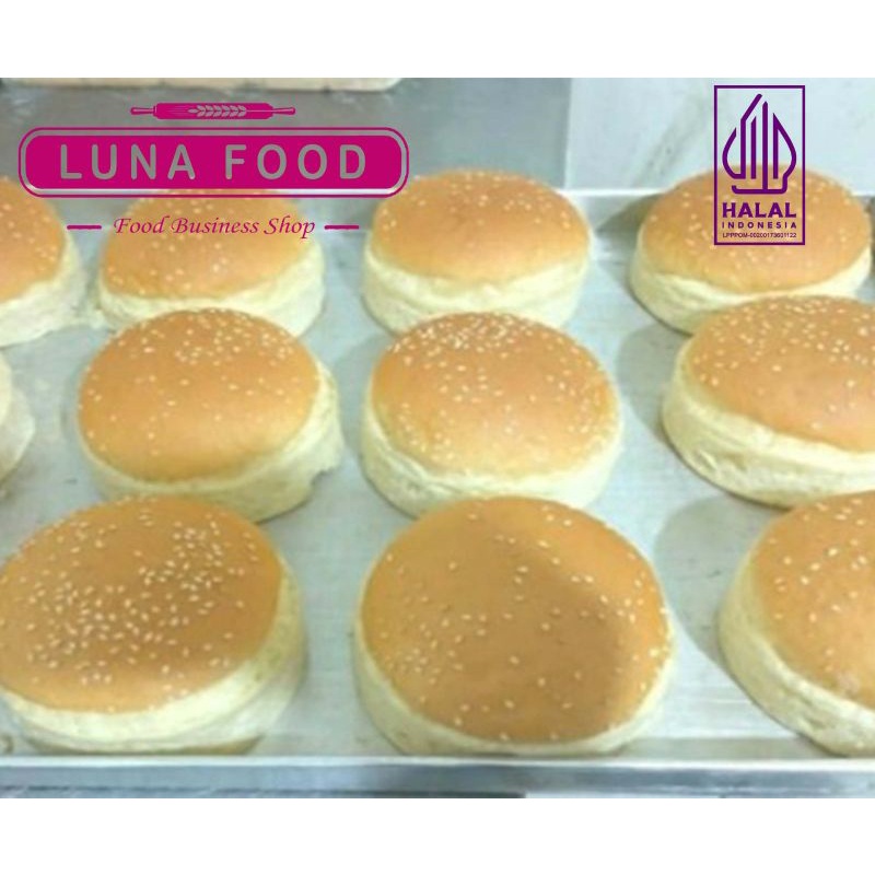 

PREMIUM kualitas Hotel | Roti Burger Besar Wijen 12cm isi 10pcs