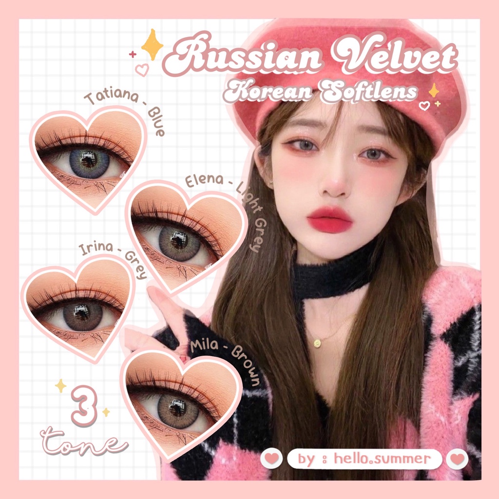 RUSSIAN VELVET NORMAL Korean Softlens Natural Look 14.5mm by Exoticon