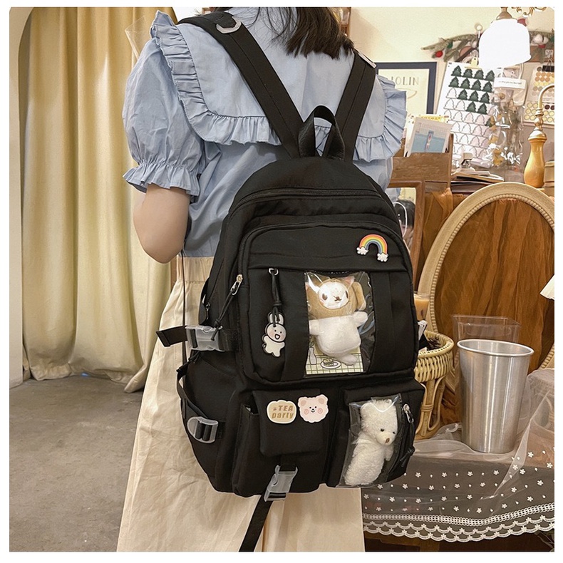 TAS RANSEL SEKOLAH E4898 TAS RANSEL BACKPACK IMPORT TAS RANSEL KOREA TERLARIS