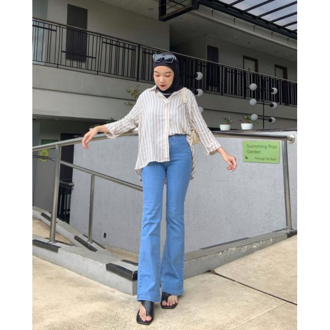 HIGHWAIST CUTBRAY JEANS WANITA LOOSE | CELANA JEANS CUTBRAY WANITA