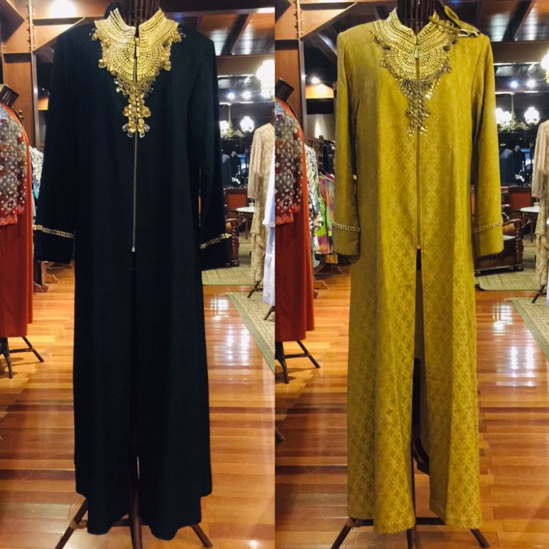 Abaya Zipper Viscos Payet by Dian Pelangi LIMITED EDITION Busana Muslim Baju Maxi Dress Gamis Gaun O