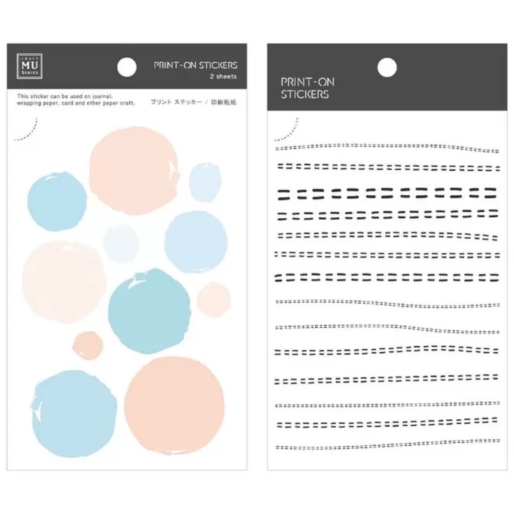

MU Craft Print On Stickers Pastel Circles