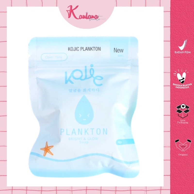 KOJIC Bright &amp; Glow Face Soap By Kojic Plankton 40 Gr / 90 Gr