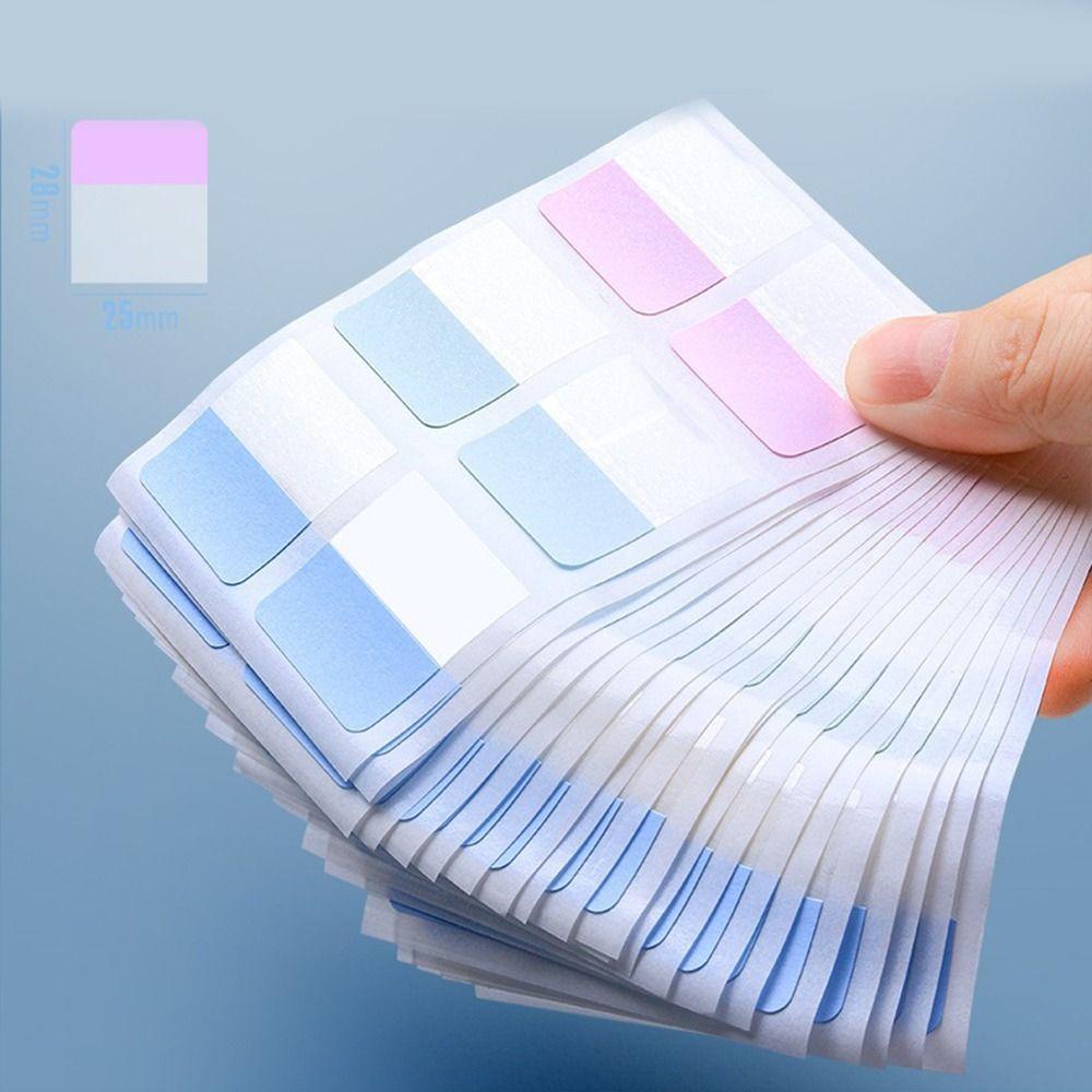 【 ELEGANT 】 Sticky Notes DIY Dekorasi 30 /60 /120pcs Keypoints Marker Perlengkapan Kantor Sekolah Diposting Sticky Notes To Do List Label Reading Label