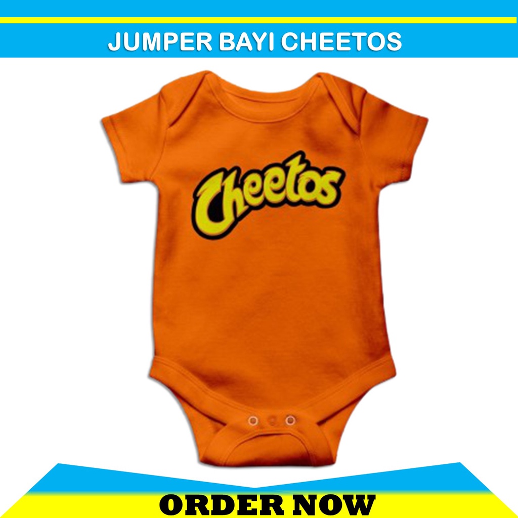 Baju Bayi Cowok Karakter Cheetos 0 6 Bulan Jumpsuit Baby Motif Unik Keren Lucu