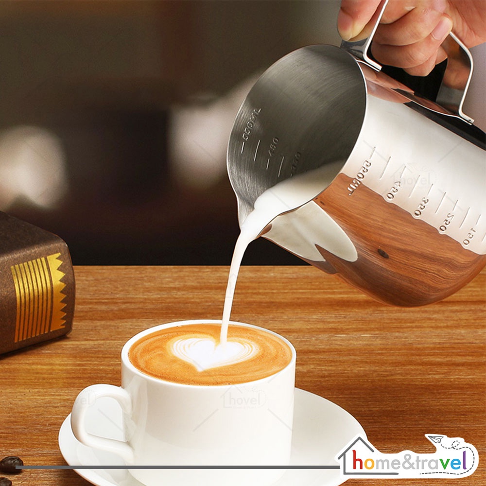 HOVELSHOP Milk Jug Stainless Gelas Pitcher Latte Art Peralatan Kopi Cafe Barista Professionals Tool