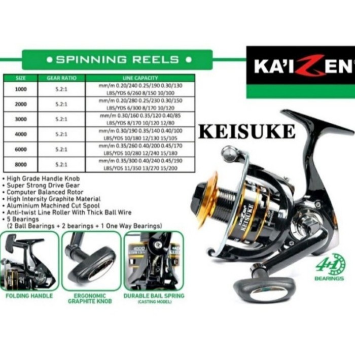 REEL KAIZEN KEISUKE 2000/4000/8000 - KAIZEN, 2000 - KAIZEN, 8000