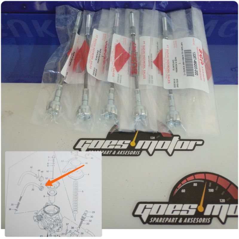 SETELAN GAS KARBURATOR SUZUKI SPIN 125 ORIGINAL SGP