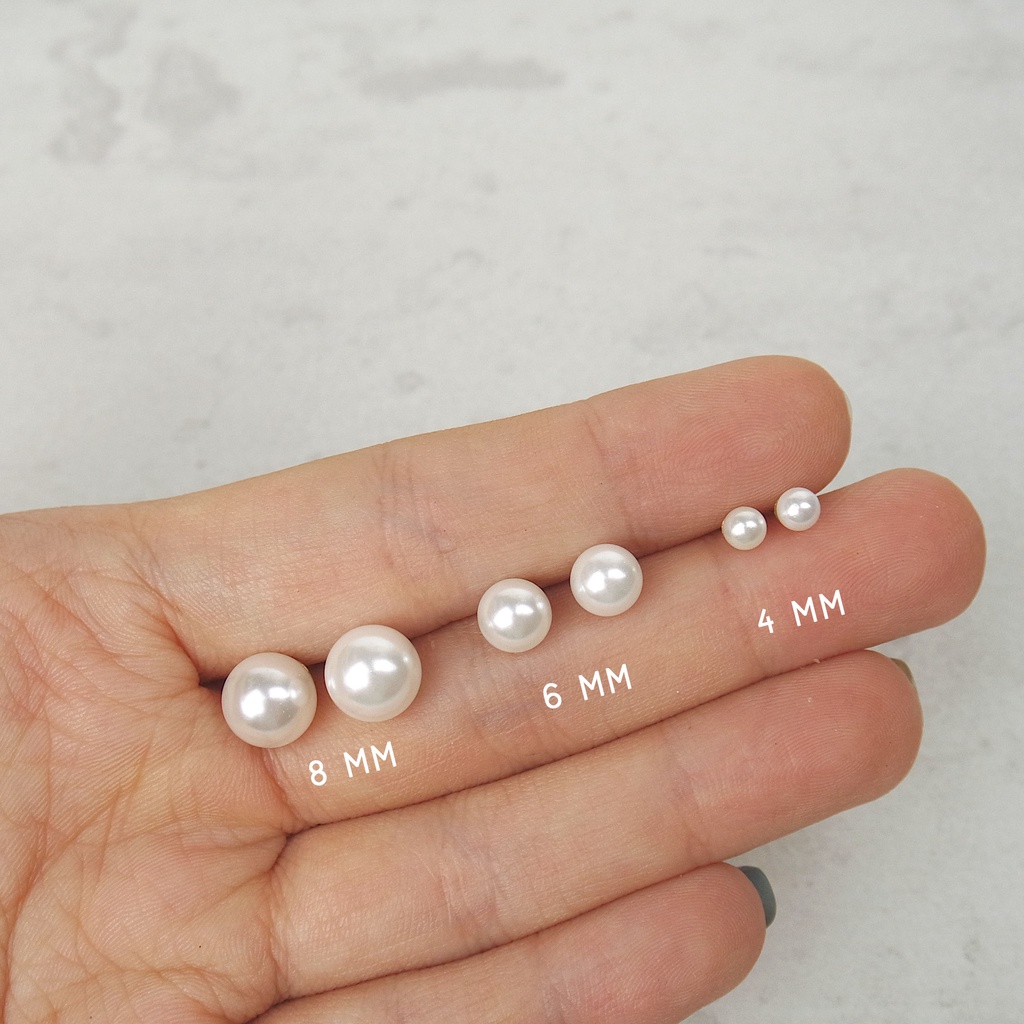 (ANTI KARAT) ANTING BASIC PEARL / ANTING MUTIARA (PAULA EARRINGS) - STAINLESS STEEL