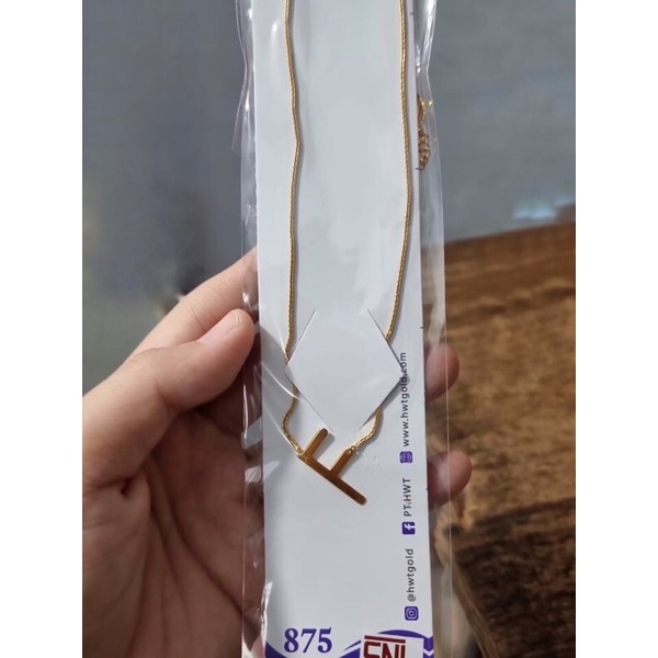 KALUNG WANITA MILEA HURUF F YG