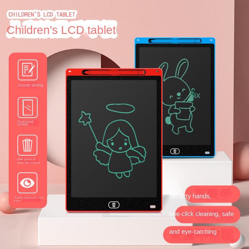 LCD Drawing Writing Tablet Mainan Papan Tulis Hapus Board Digital Pad Edukasi Pen Gambar HM010 - ACS