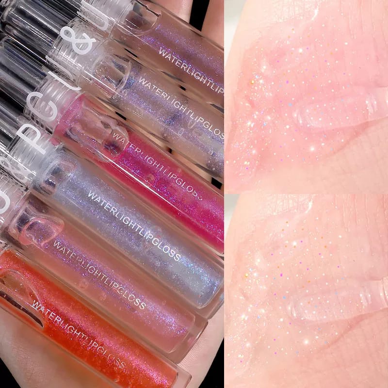 Water Light Lip Gloss Transparant Glasting Glossy Lipstick Lip Plumper Maxfine Korean lipgloss