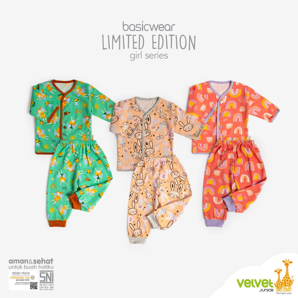 Velvet junior GREAT ADVENTURE/STAR GAZER/SPRING BLOSSOM Setelan Baju Panjang celana kc Tengah NB - Velvet Piyama Bayi/Piyama-VELVET MOTIF PARADE OF JOY &amp; MIX BOY GIRL