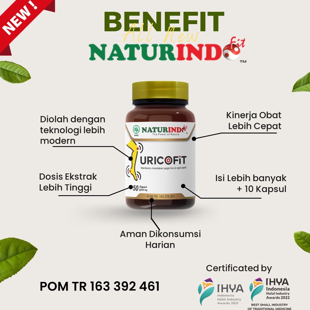 Obat Asam Urat Obat Herbal Asam Urat BPOM MUI Obat Kesemutan Jamu Herbal Asam Urat URICOFIT URINOFIT