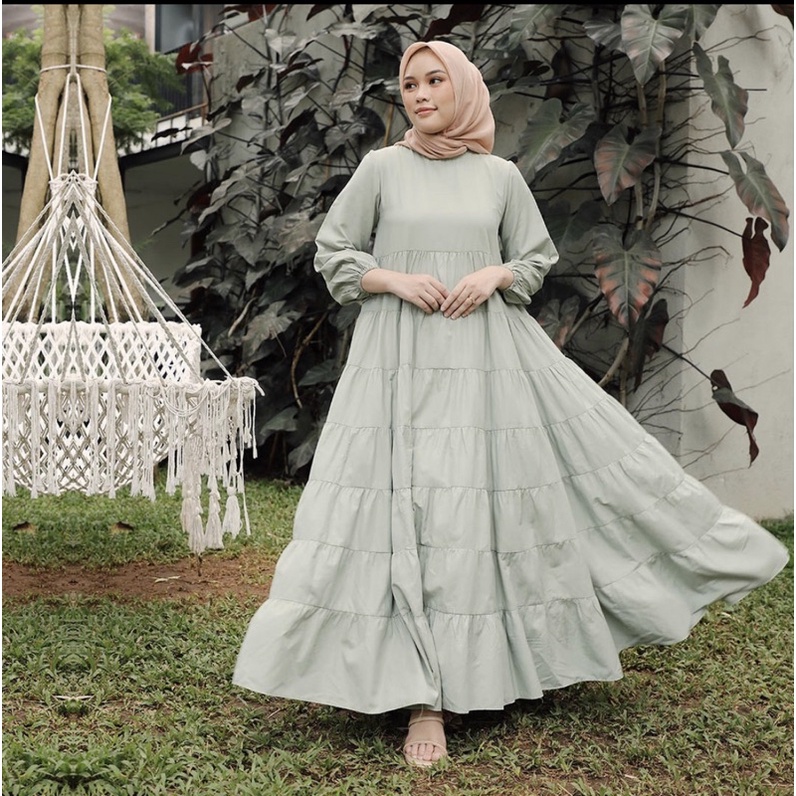 preloved HIJABCHICI FINNA DRESS SAGE GREEN