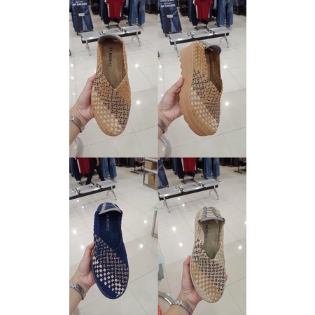 sepatu wedges wanita rajut tinggi hak 5cm 36-40 by st moritz