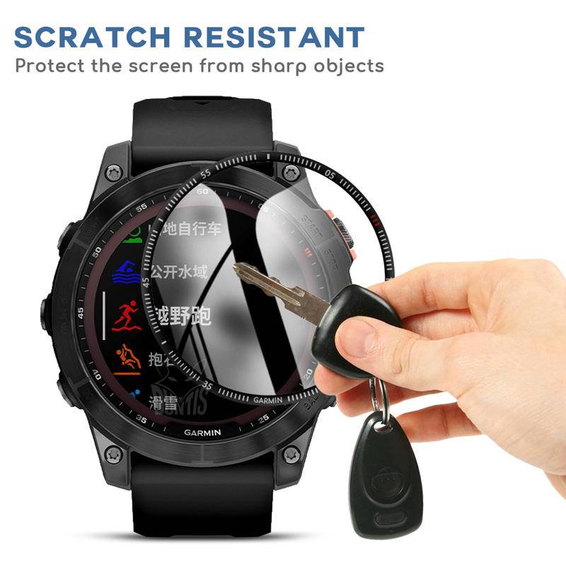 Film Pelindung 3D Untuk Garmin Fenix7 7S 7x6 Pro Sapphire Safir Smart Watch Screen Protector Aksesoris Untuk Garmin Forerunner 955 945 255 255S 245 45S 245 158 (Bukan Kaca)