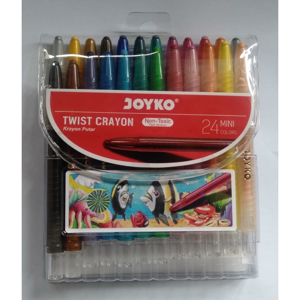 

Joyko Twist Crayon (TWCR) 24 Mini / Krayon Putar Joyko 24 Mini