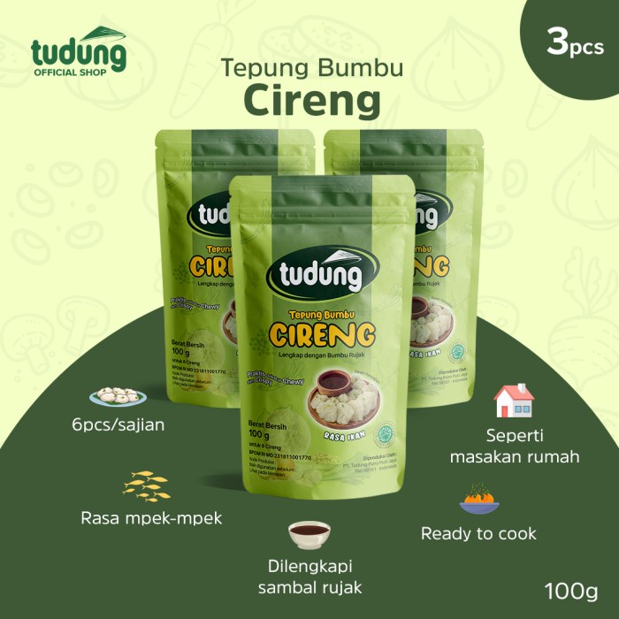 

Tudung Tepung Bumbu Cireng 100g Bundling 3pcs