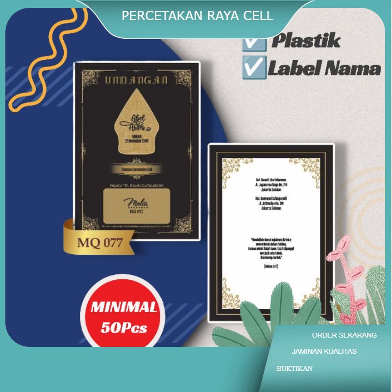 

Cetak Kartu Undangan Pernikahan Maliq 77 Desain Aesthetic Cantik Rustic Elegant Vintage Harga Murah Sudah Cetak