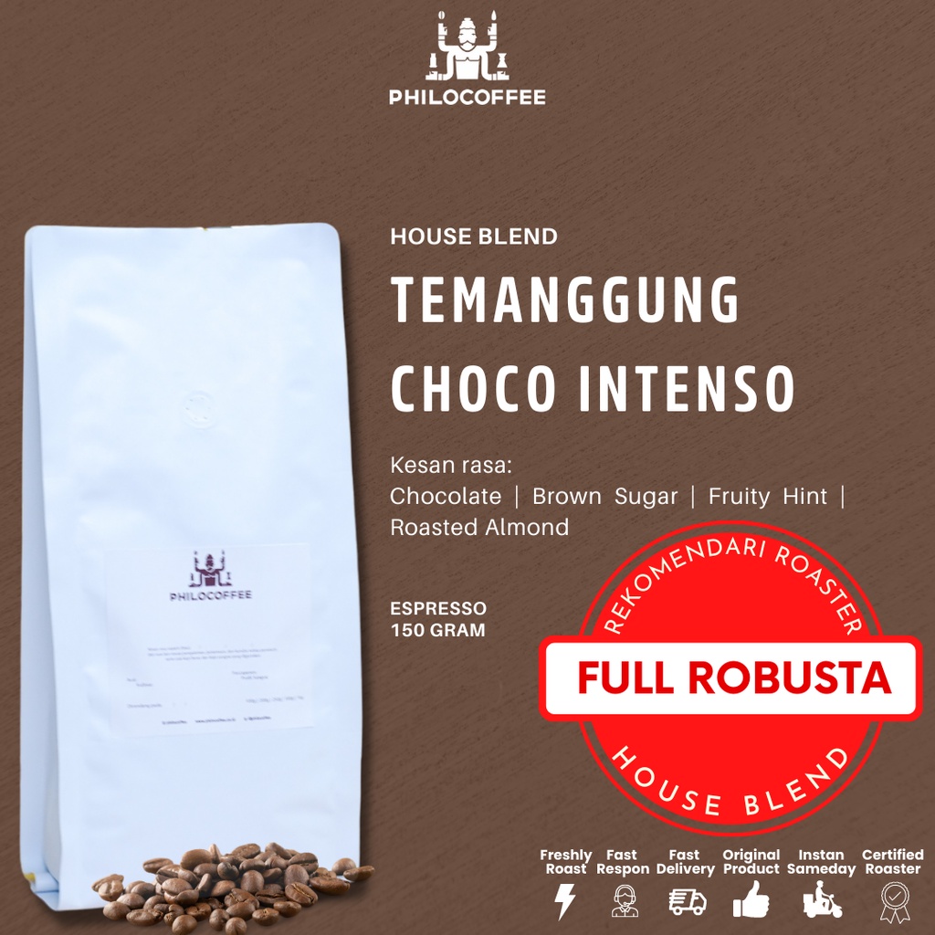 

Kopi Temanggung Choco Intenso 150gr | Fine Robusta Natural