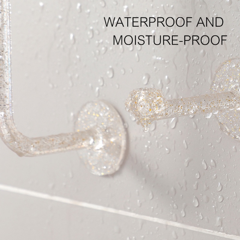 [Harga Grosir] Tali Rambut Kalung Kacamata Holder Anti Air Handuk Kunci Gantungan Barang Kecil Organizer Rak Kamar Mandi Tidur Penyimpanan Gadget Dinding Kait Bening