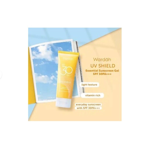 WARDAH SUNSCREEN GEL SPF 35 / UV SHIELD SPF 35 (KEMASAN BARU)