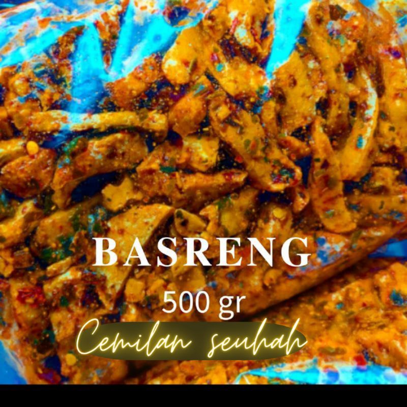 basreng pedas extra daun jeruk isi 500gram