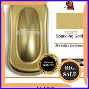 sparepart SAMURAI PAINT 1123 - SPARKLING GOLD - GOLD METALIK PILOK PYLOX CAT SEMPROT AEROSOL SAMURA