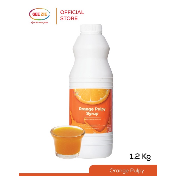

SIRUP MINUMAN RASA ORANGE PULPY GEE ZIE CONCENTRATE 1,2KG